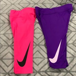 2 pair of Nike Dri-fit Capri pants